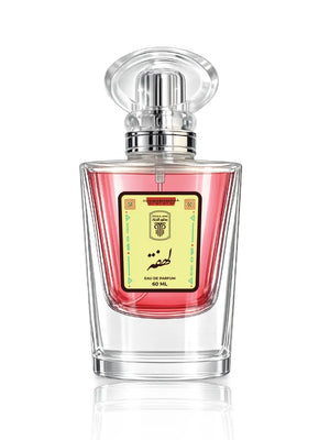 Flacon de luxe du parfum Lahfa par Otour Al Janna, dévoilant un sillage gourmand aux notes de cerise et vanille
