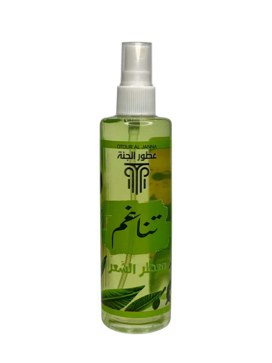 🌿 Tanagham Hair & Body Mist 150ml sans alcool — agrumes, pomme verte, fleur d'oranger et bois de santal — Otour Al Janna